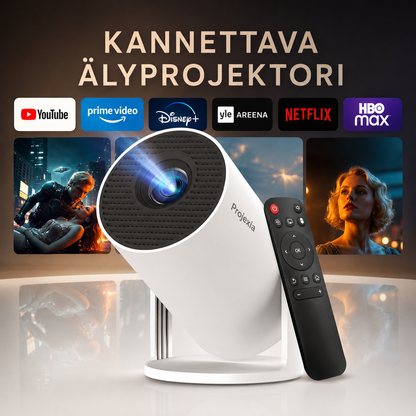 Projexia-älyprojektori valkoisena